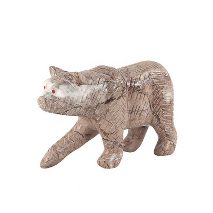 Marble Bear Sculpture 20cm