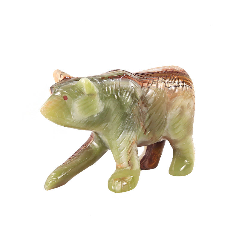 Marble Bear Sculpture 20cm