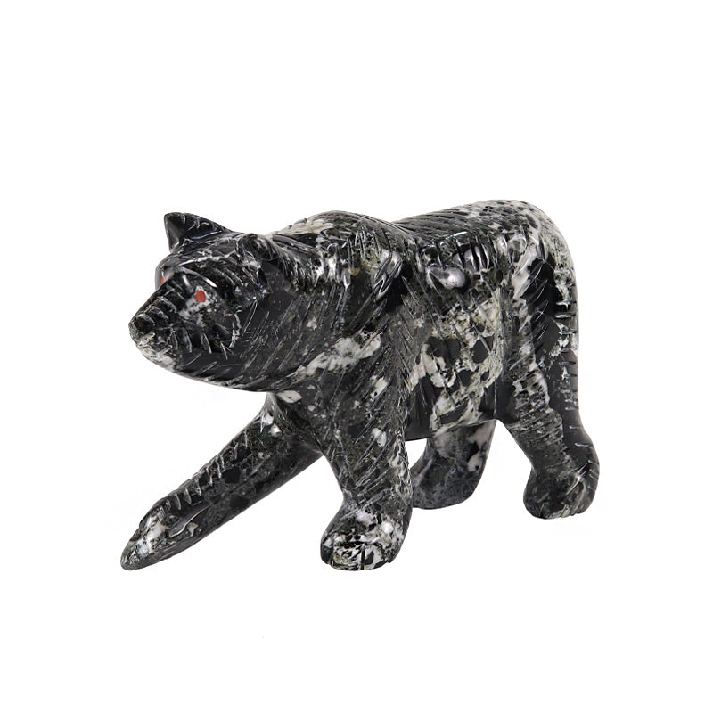 Marble Bear Sculpture 20cm