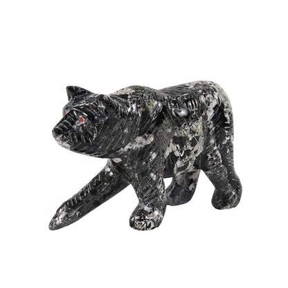Marble Bear Sculpture 20cm