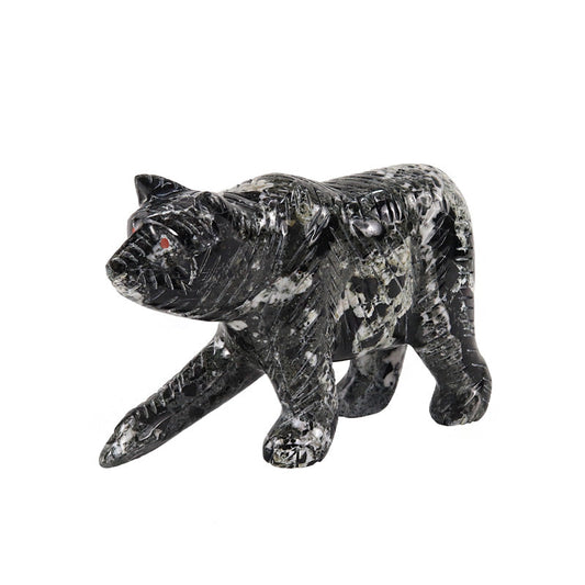 Marble Bear Sculpture 20cm