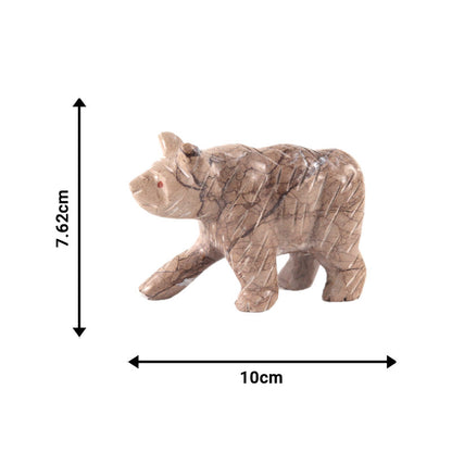 Marble Bear Sculpture 10cm