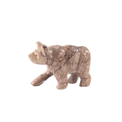 Marble Bear Sculpture 10cm