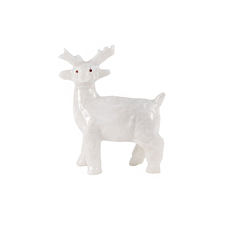 Marble Deer Sculpture 15cm