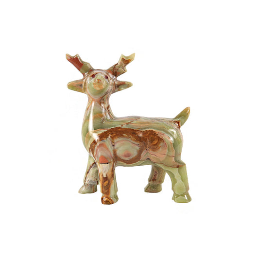 Marble Deer Sculpture 15cm