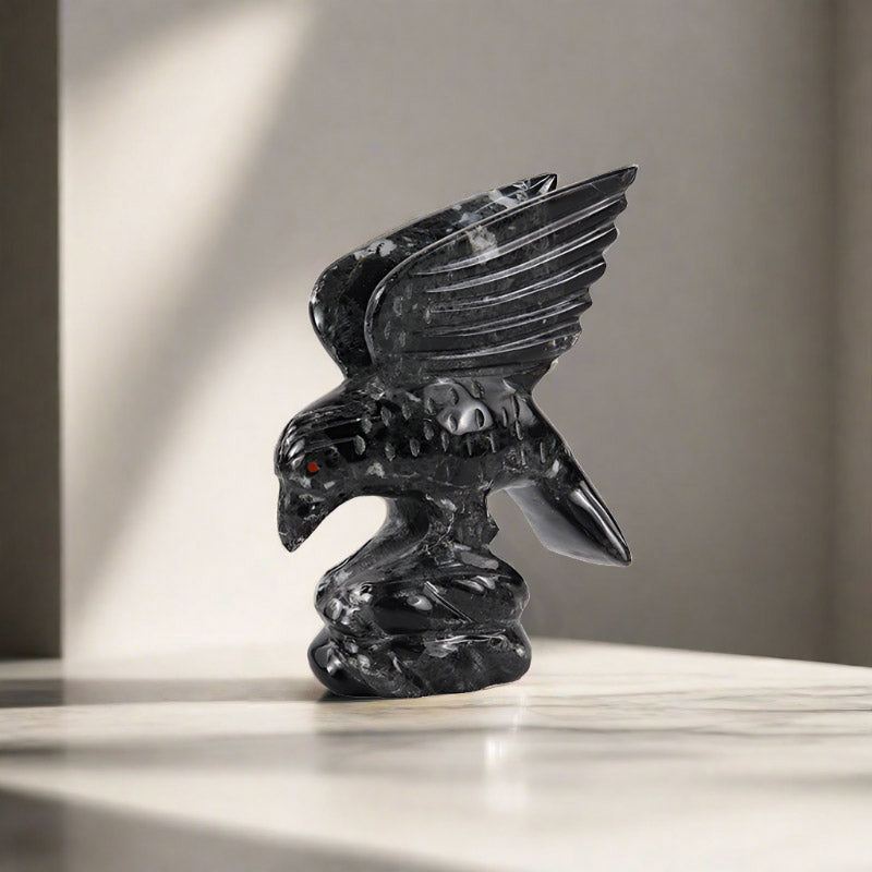 Marble Eagle Sculpture 15cm