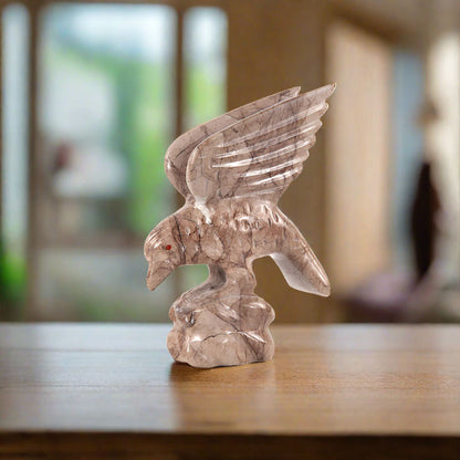 Marble Eagle Sculpture 15cm