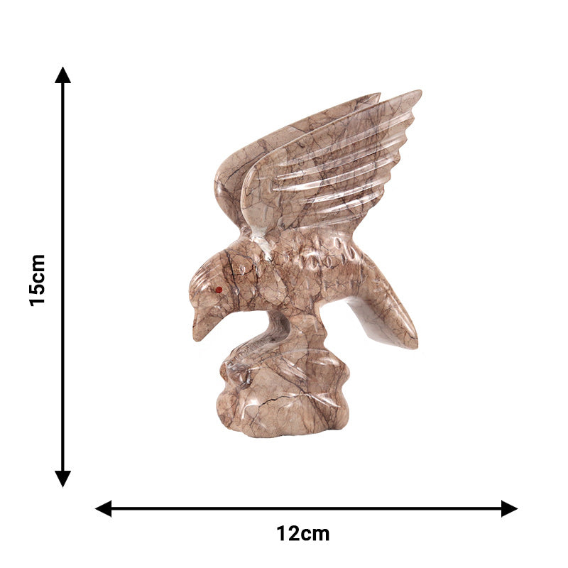 Marble Eagle Sculpture 15cm