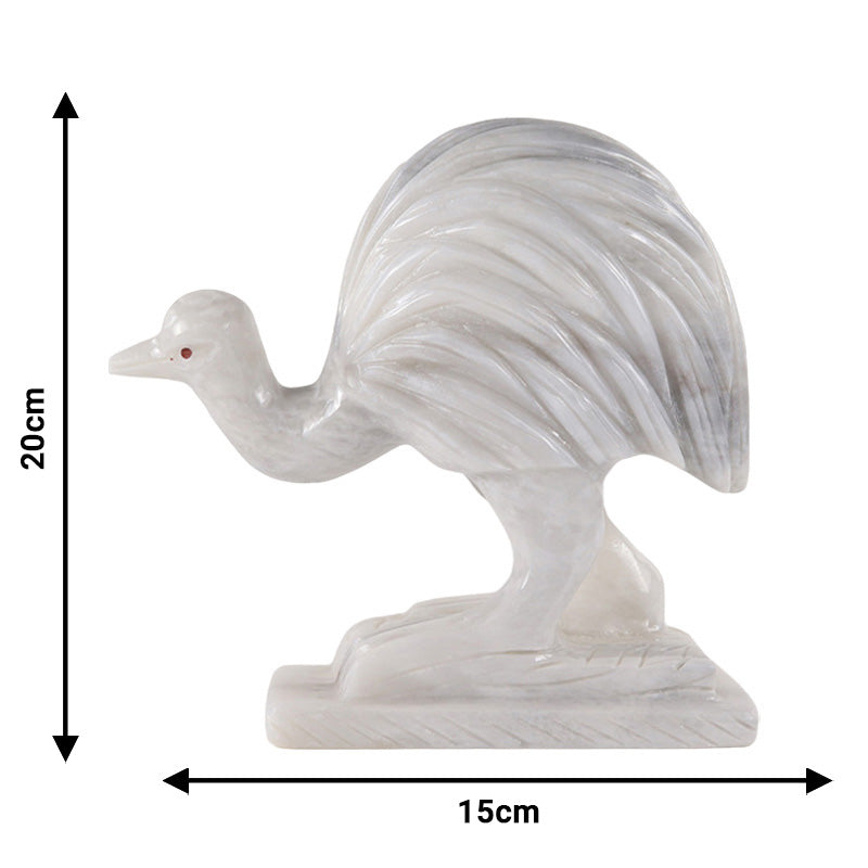 Marble Emu Sculpture 20cm