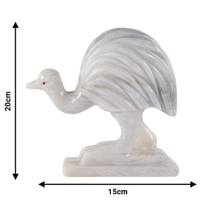 Marble Emu Sculpture 20cm