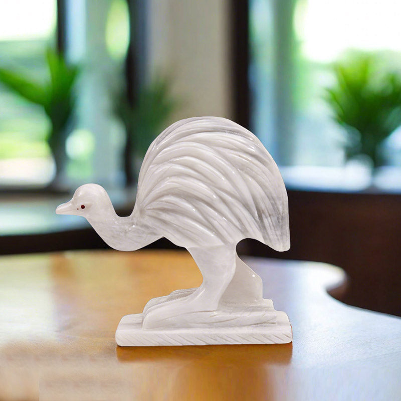 Marble Emu Sculpture 20cm