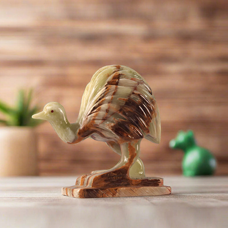 Marble Emu Sculpture 20cm