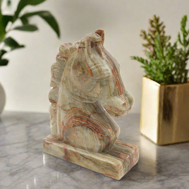 Marble Horse Sculpture 25cm