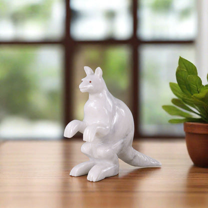 Marble Kangaroo Sculpture 20cm