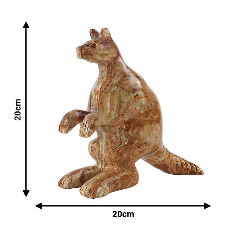 Marble Kangaroo Sculpture 20cm