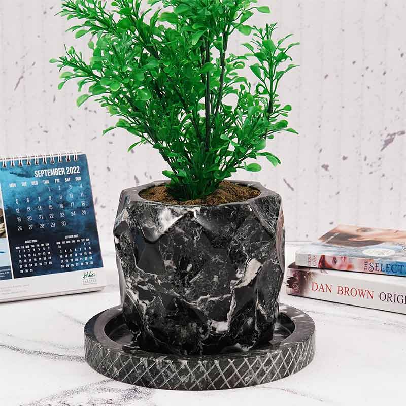 Marble Planter Pineapple Design - 15cm