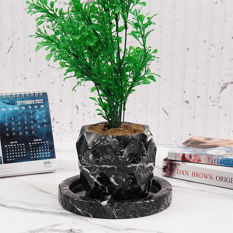 Marble Planter Pineapple Design - 10cm