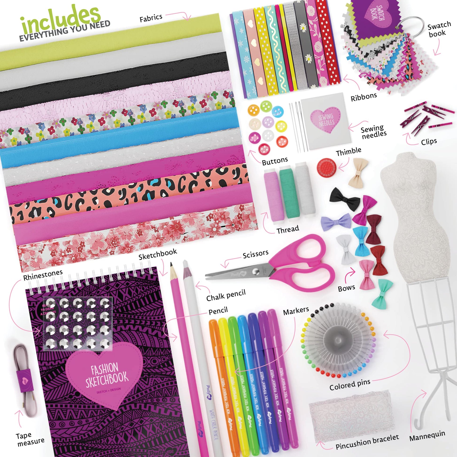 Pretty Me Fashion Design Studio Sewing Kit — view 03