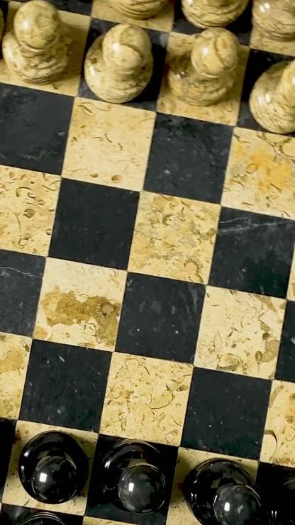 Handmade Marble Tournament Full Chess Game Set
