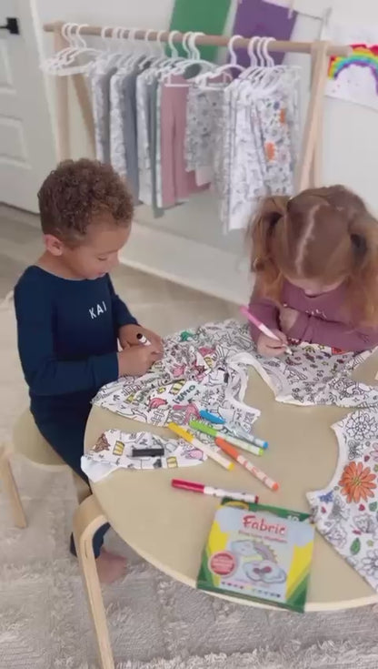 ScribbleDreams™ Sketch Colorful Children's Pajama Set