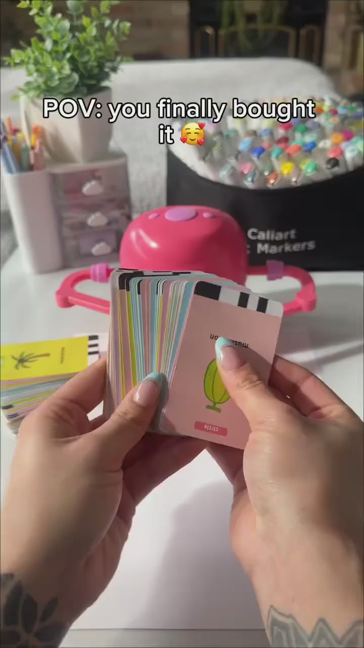 DoodleMate drawing robot drawing a truck from a card