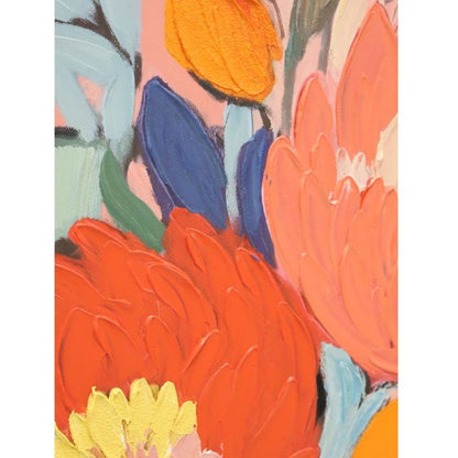 Pretty Posie b Hand Painted Framed Canvas