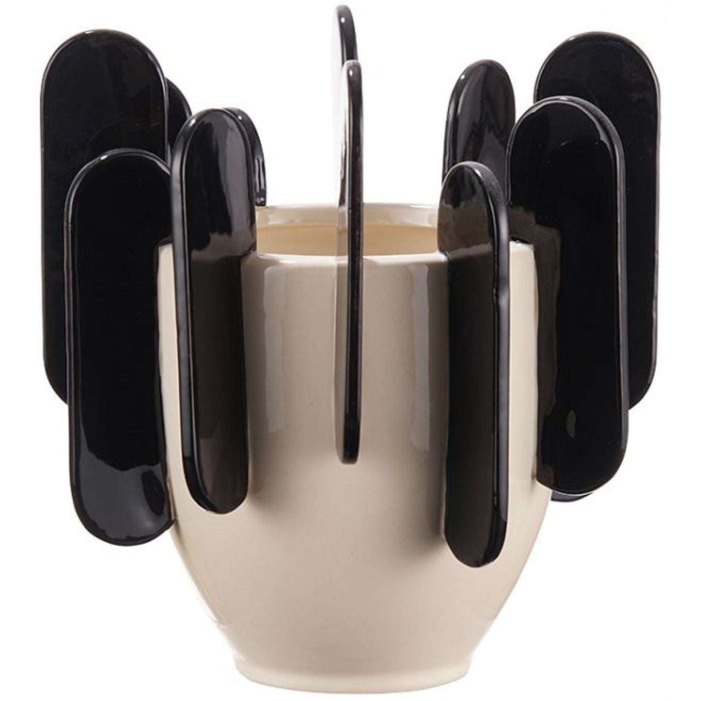 Siena Ceramic Vase - Black &amp; White