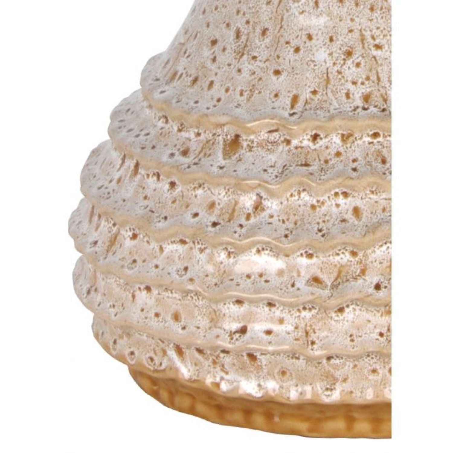 Jiro Ceramic Vase - Mottled Beige
