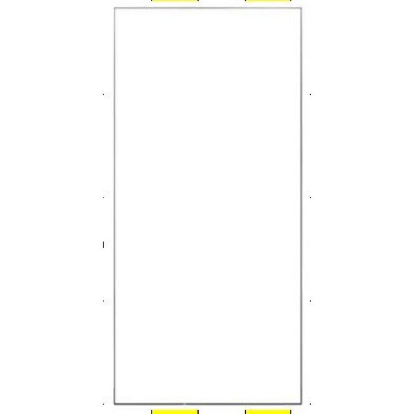 Jarred Rect Floor Mirror - Black