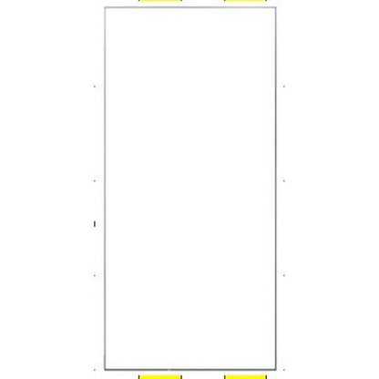 Jarred Rect Floor Mirror - Black