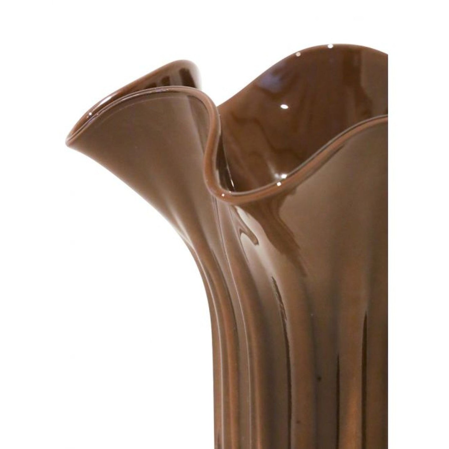 Millicent Glass Bowl - Chocolate