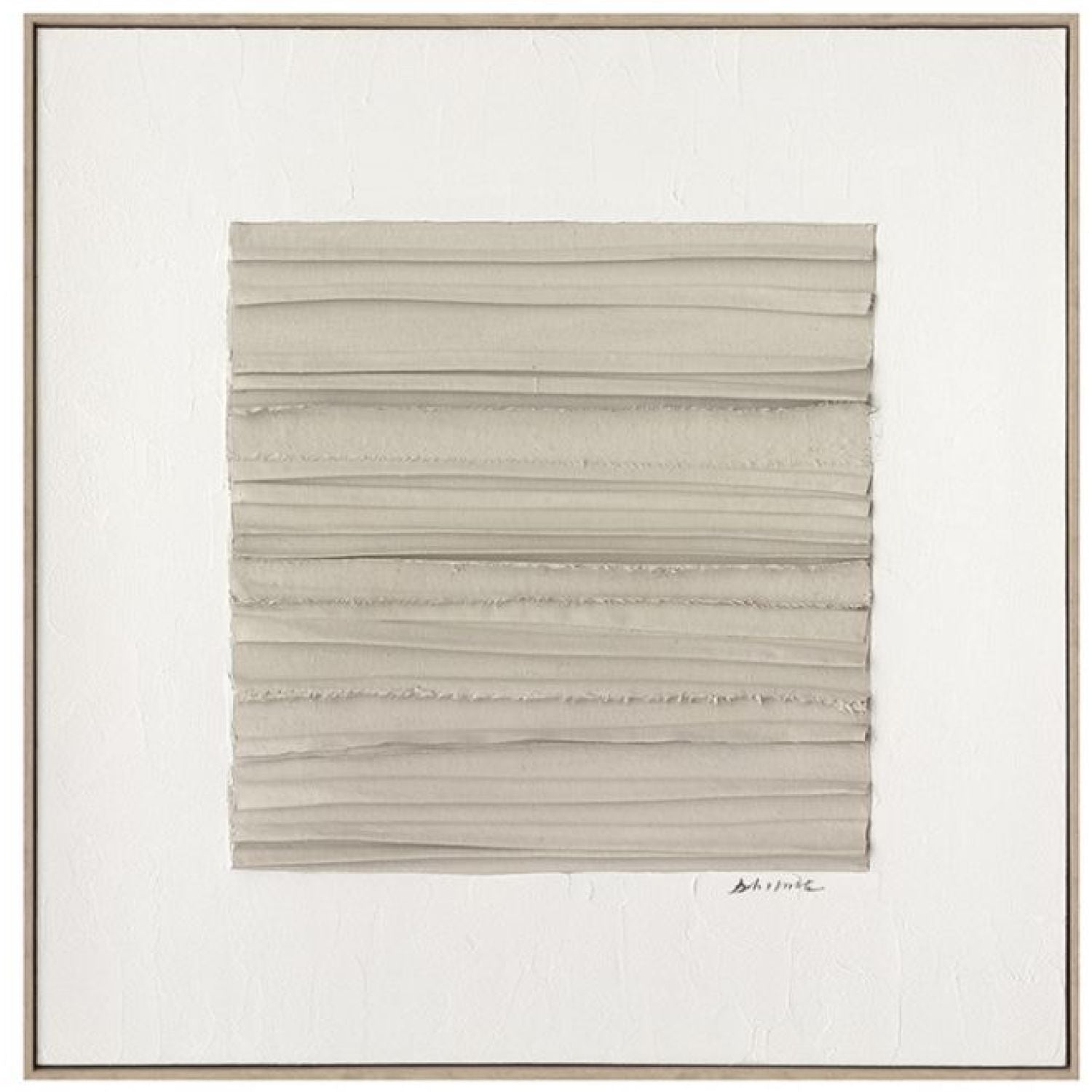 80xx80cm Ellery a Textured Framed Canvas Art -
