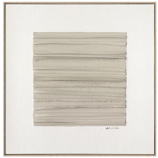 80xx80cm Ellery a Textured Framed Canvas Art -