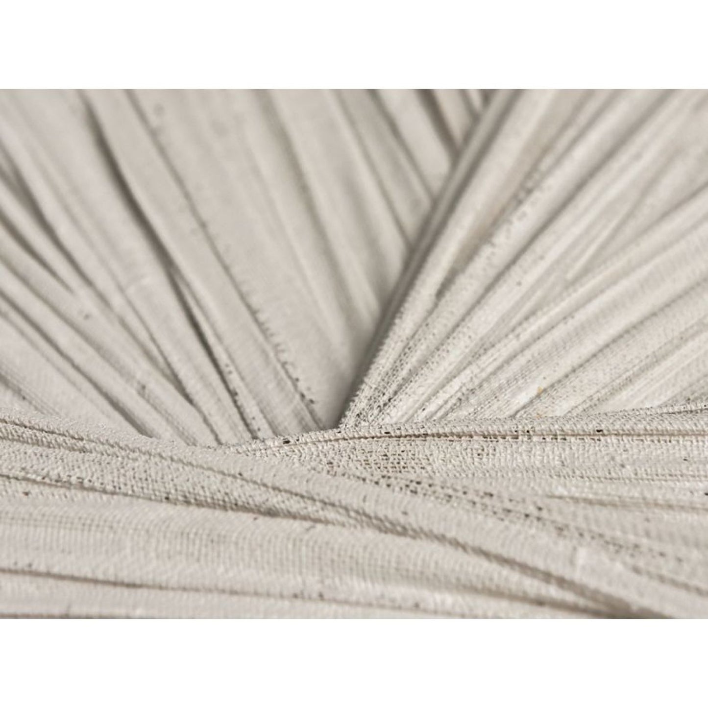 Taupe Textile Framed Art - White Frame