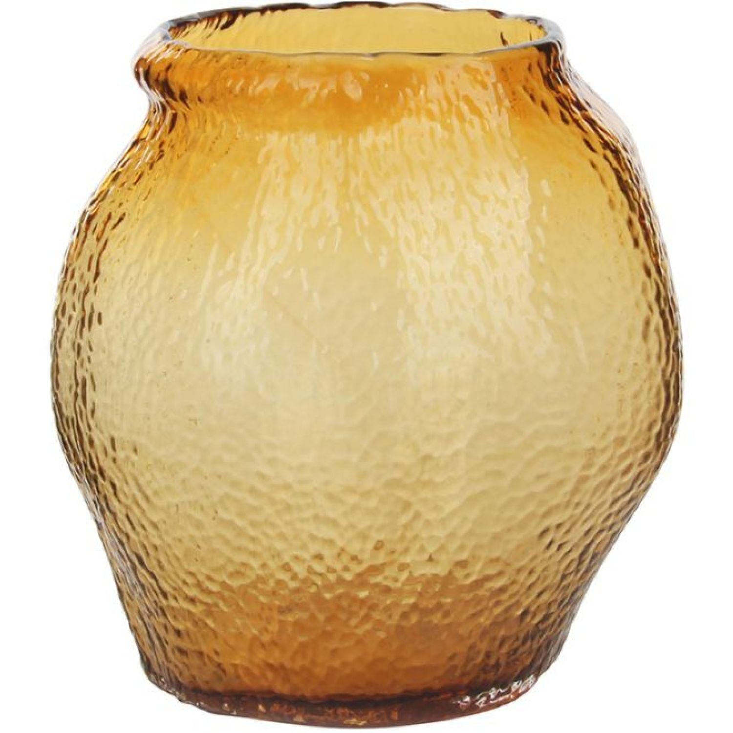 Freida Glass Vase - Amber