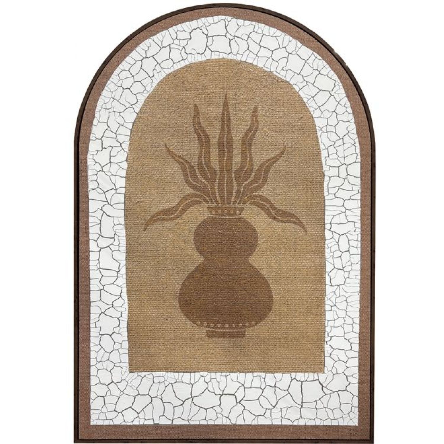 Avada b Arch Framed Art - Chocolate Burl
