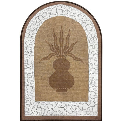 Avada b Arch Framed Art - Chocolate Burl