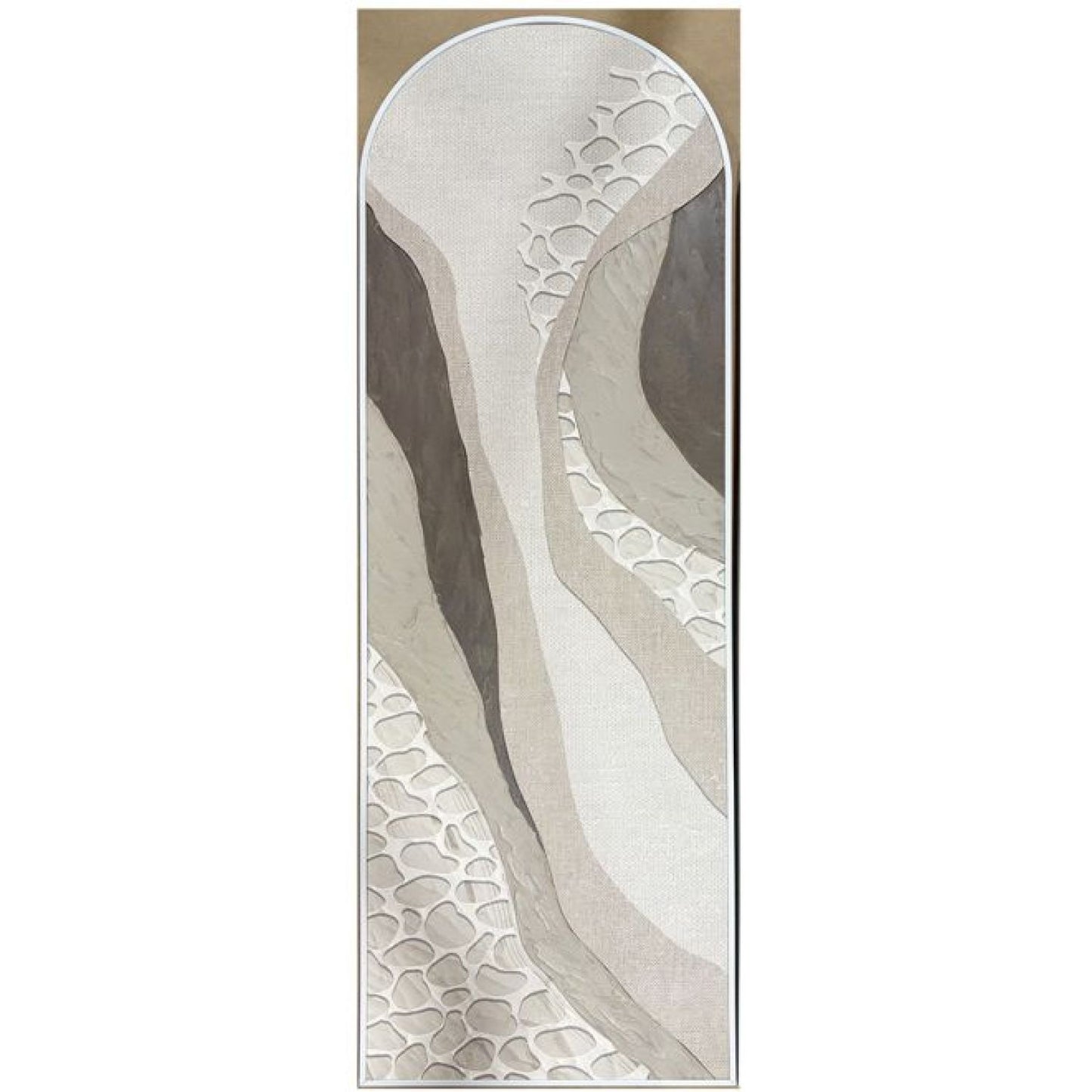 Loki b Arch Framed Canvas - White