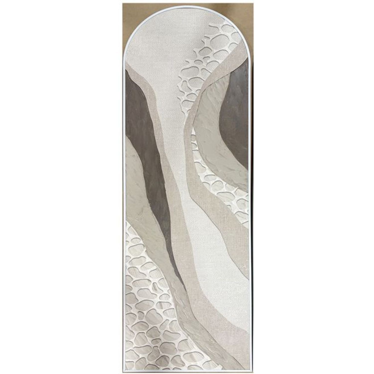 Loki b Arch Framed Canvas - White