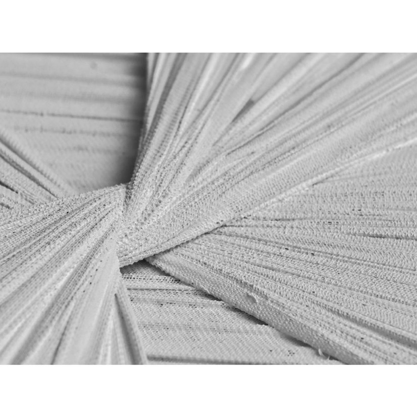 White Textile Framed Art - White Frame