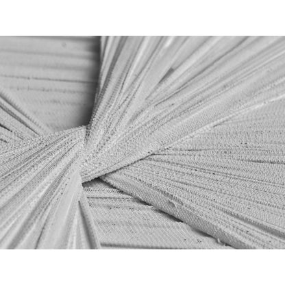 White Textile Framed Art - White Frame