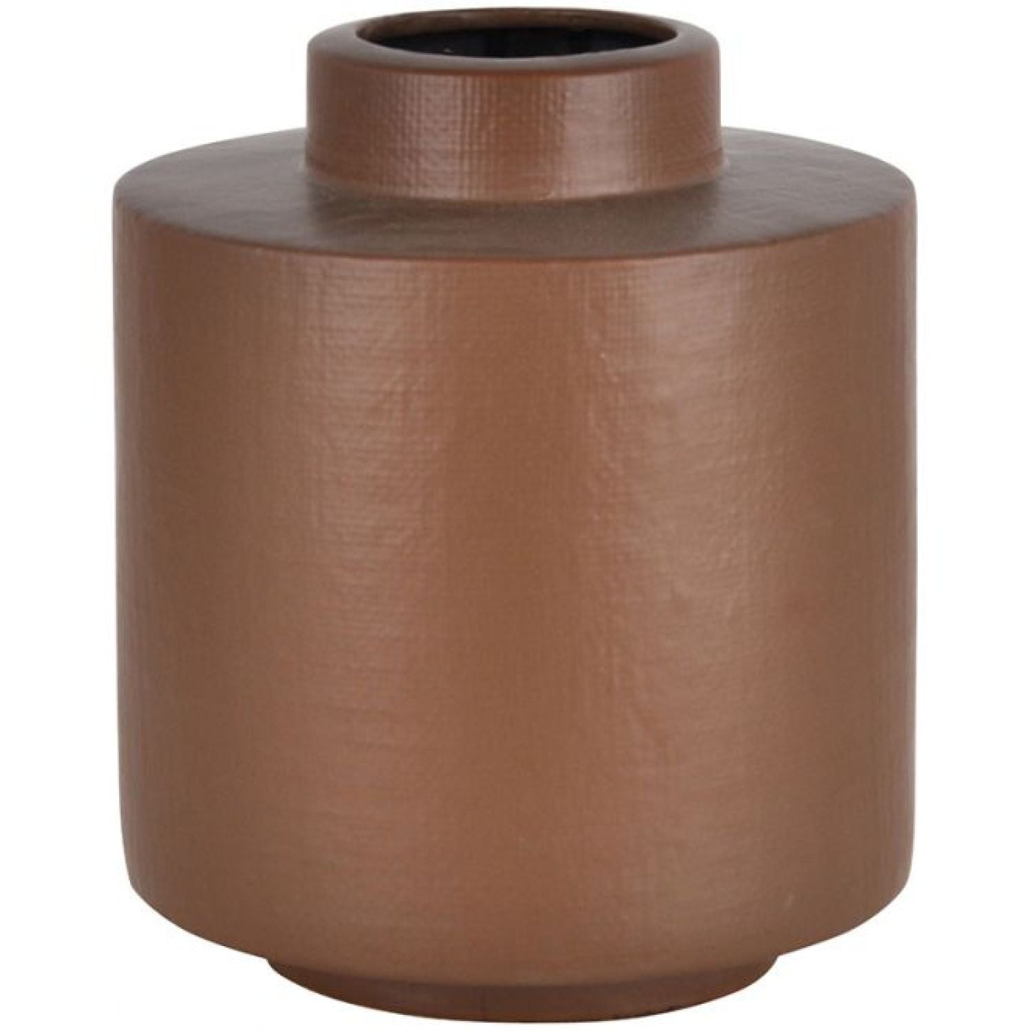 Hinata Ceramic Vase - Tabacco