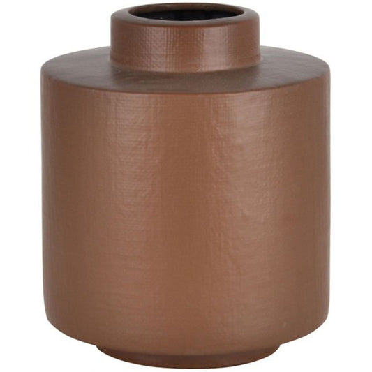 Hinata Ceramic Vase - Tabacco
