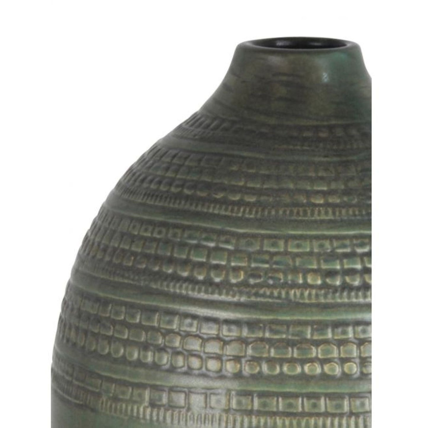 Haruto Ceramic Vase - Forest Green