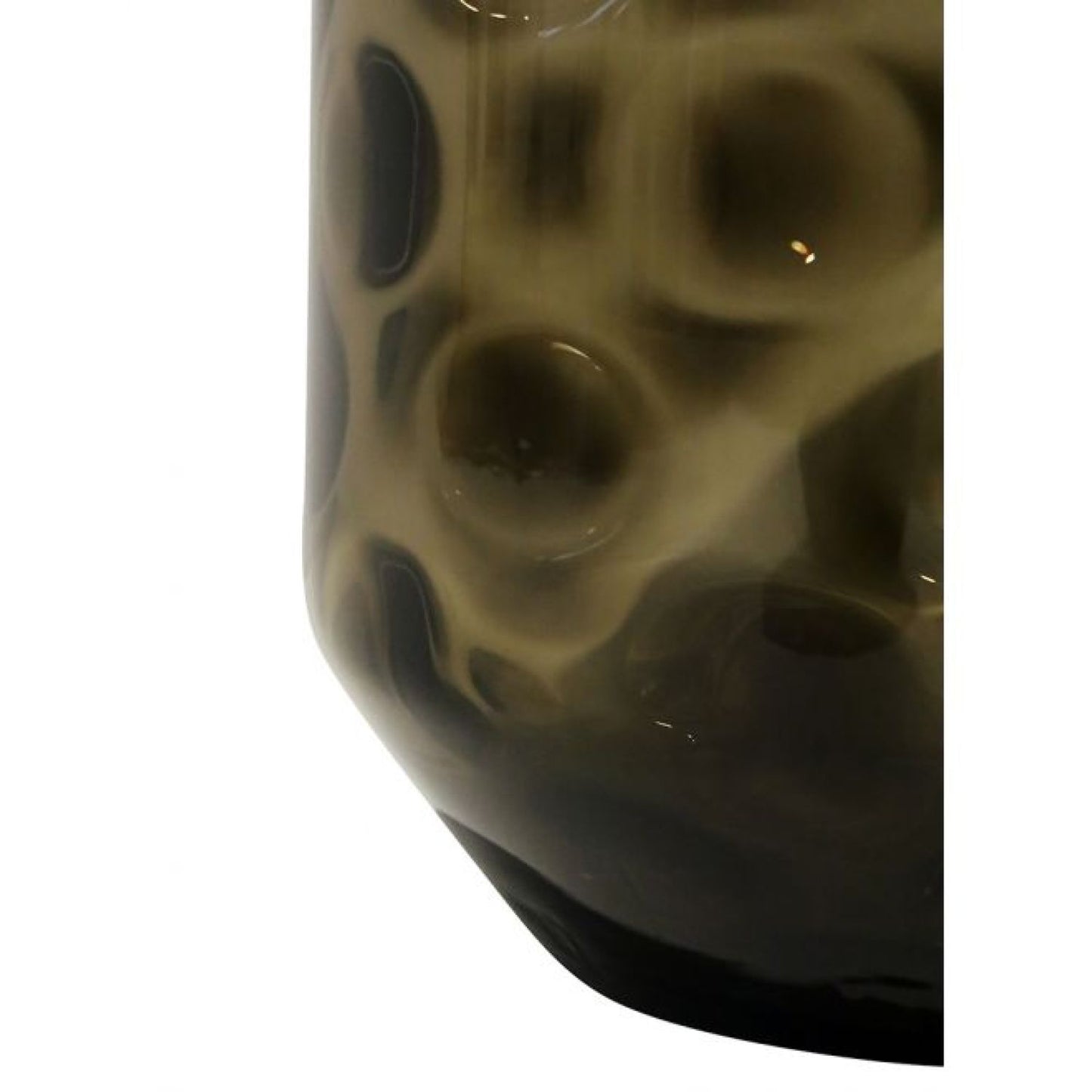 Yvette Glass Vase - Smokey Brown