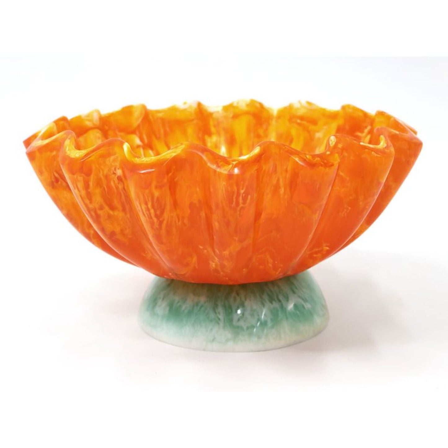 Rara Resin Bowl - Turquoise &amp; Orange