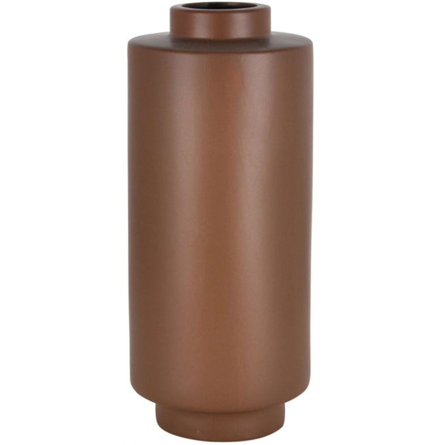 Hinata Ceramic Vase - Tabacco