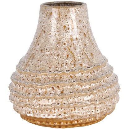 Jiro Ceramic Vase - Mottled Beige