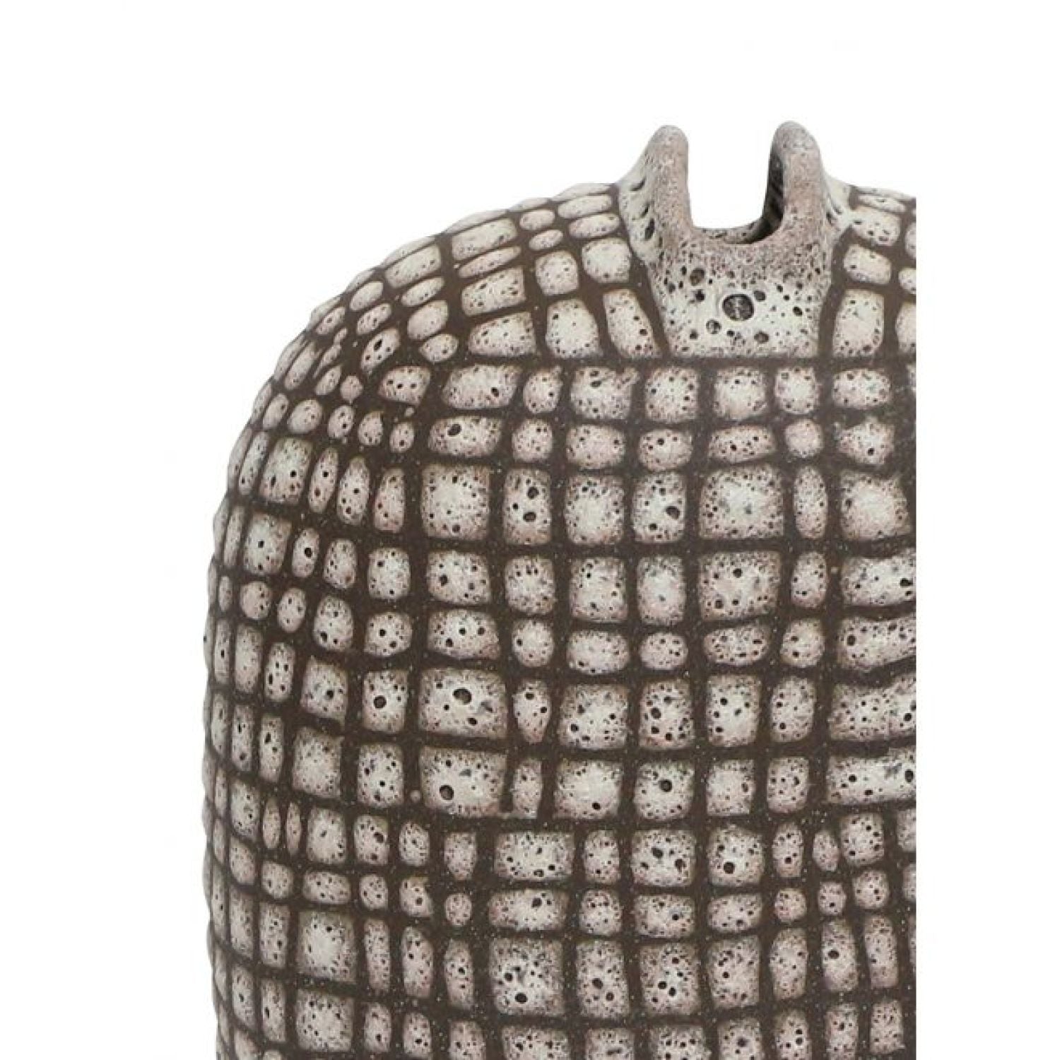 Checkers Ceramic Vase - Chocolate/cream