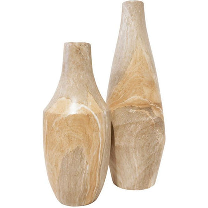 Zaza Mgo Vase - Natural Stone